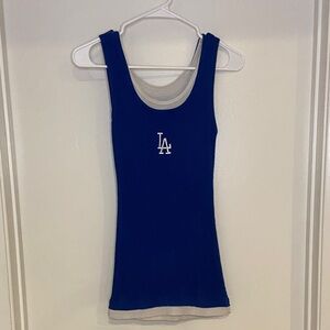 Dodger Blue Tank Top with LA Logo